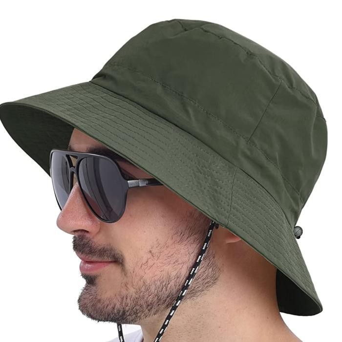 Topi Bucket Hat Rimba Polos Outdoor Distro Hht Quality