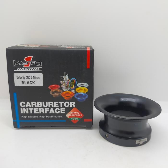 VELOCITY ALMU CNC MOTO 1 KARBU PE PWL 26 28 30 PWK 28 D 50 MM BLACK