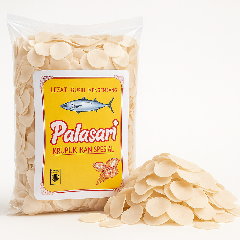 

Krupuk Palasari Putih 1000 Gr