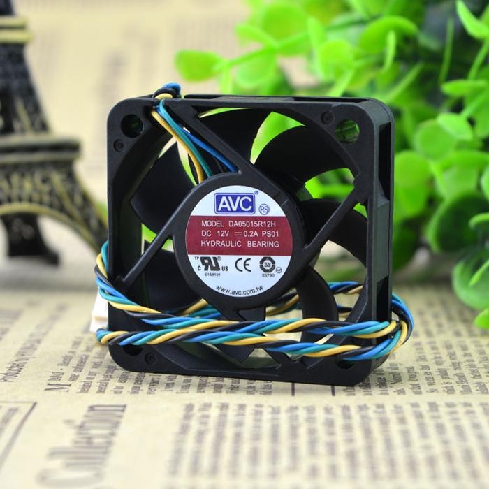 2 PCS CPU Cooler Fan For DA05015R12H 5015 50x50x15 mm 50mm D