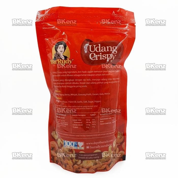 

Bu Rudy Udang Goreng Kering Crispy Kemasan Pouch Oleh Oleh Khas Bu Rudi Surabaya