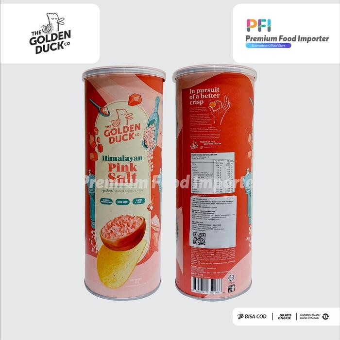 

The Golden Duck Potato Chips Himalayan Pink Salt 125gr