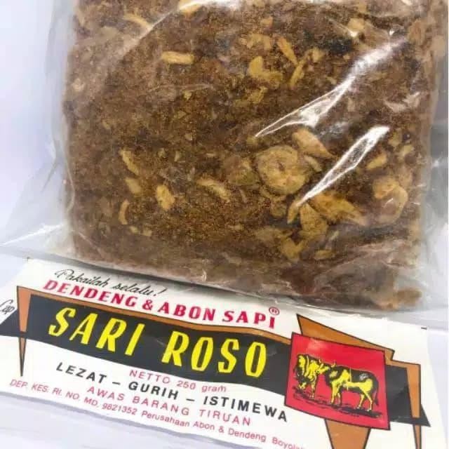 

abon sapi cap sari roso 250 gram