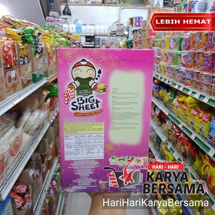 

TAO KAE NOI CRISPY SEAWEED BIG SHEET JAPANESE SAUCE BOX 12'S X 3.2GR