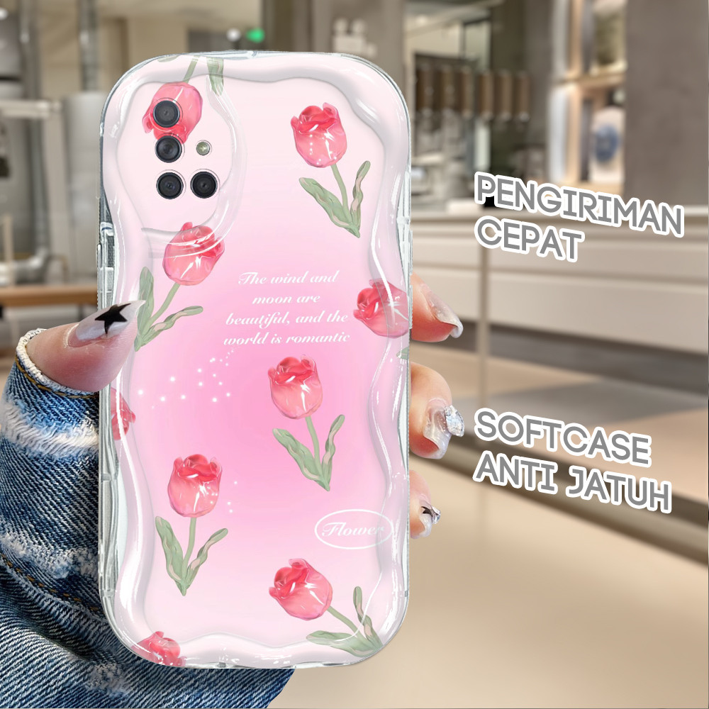 Casing Penuh Dengan Bunga Untuk For Compitable With Samsung Galaxy A71 Case Softcase Kesing 3846