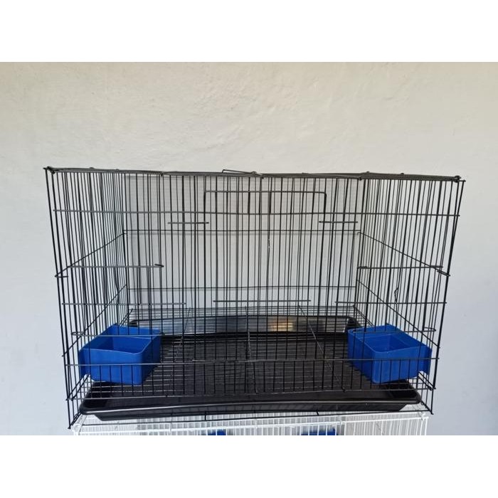 GROSIR Kandang Besi Lipat 50x30x30 Kandang Kucing Kitten Anjing Kelinci Kandang Burung Kandang