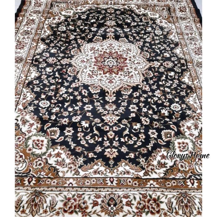 Karpet Motif Turki Klasik 230 X 170 Permadani Hitam X Berkualitas