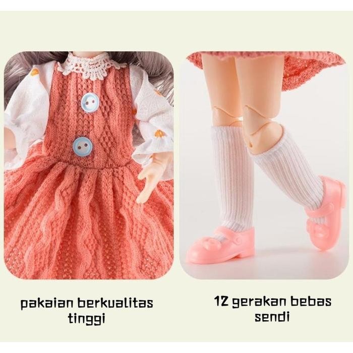 Boneka BJD Doll Princess 30CM Boneka Cantik Boneka Princess Doll Boneka Yuna Boneka Korea