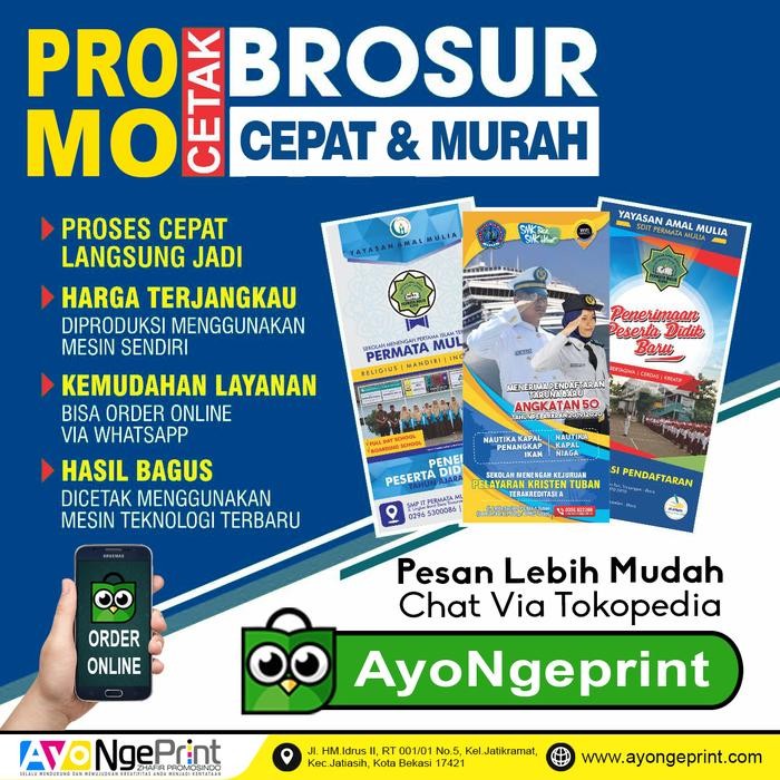 

Cetak Flyer Brosur Promosi A5 (14.8x21 CM) Full Color 500 Lembar