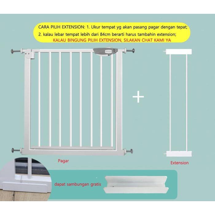 RW156 Extension Pagar Pengaman Bayi Anak/Pagar Pintu Tangga