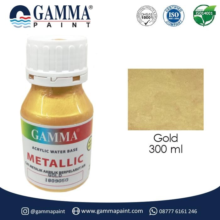 

Gamma Metallic Artistic Finish Acrylic Paint - Gold 300Gr