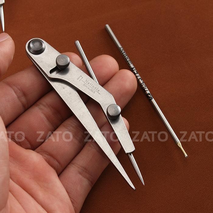 

AT Nattools Wing Compas with Mercury pen & awl - leather tools