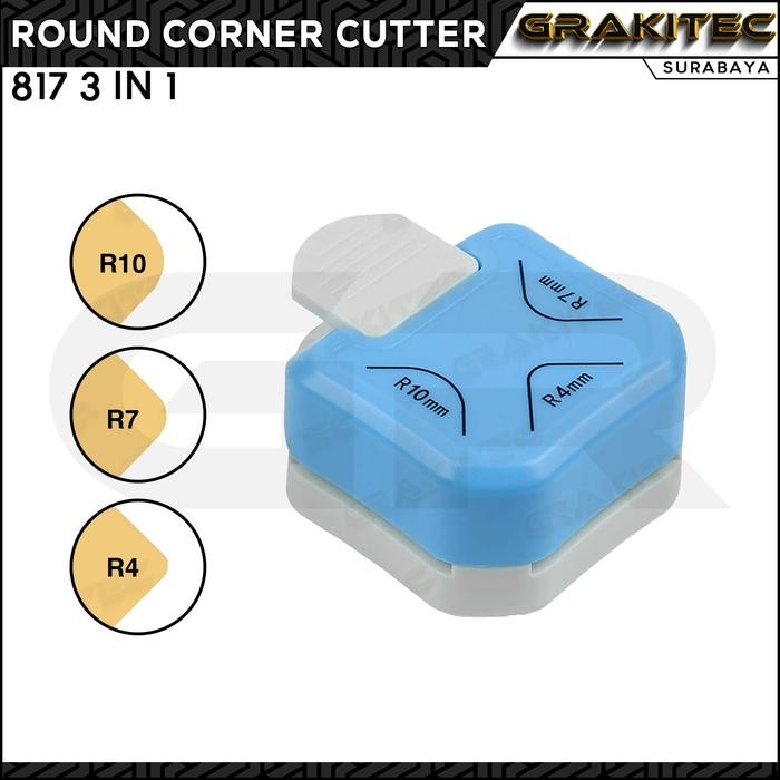 

AT Round Corner Cutter 3 in 1 Pemotong Sudut Corner Puncher Rounder Pemot