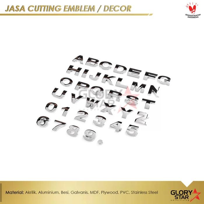 

AT Cutting Emblem Logam / Jasa Cutting Logo Metal, Besi, Stainless, Dll