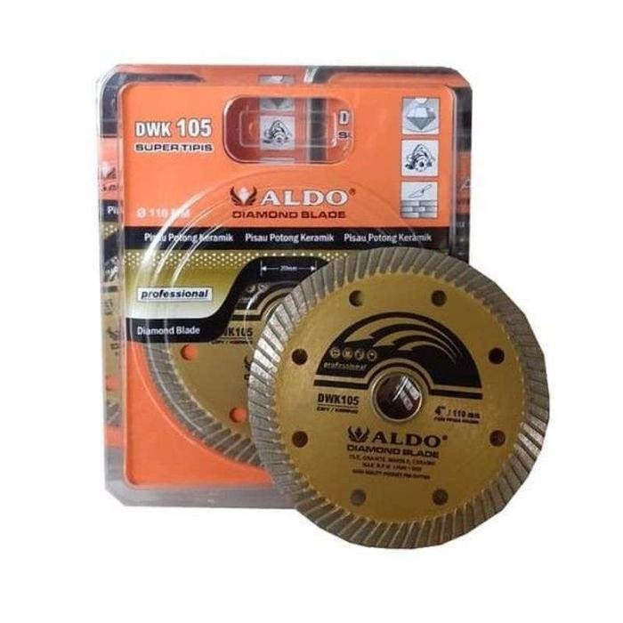 Baru Aldo Diamond Blade / Pisau Potong Granit Keramik Batu Alam 110Mm Dwk 105 Super Tipis Terlaris