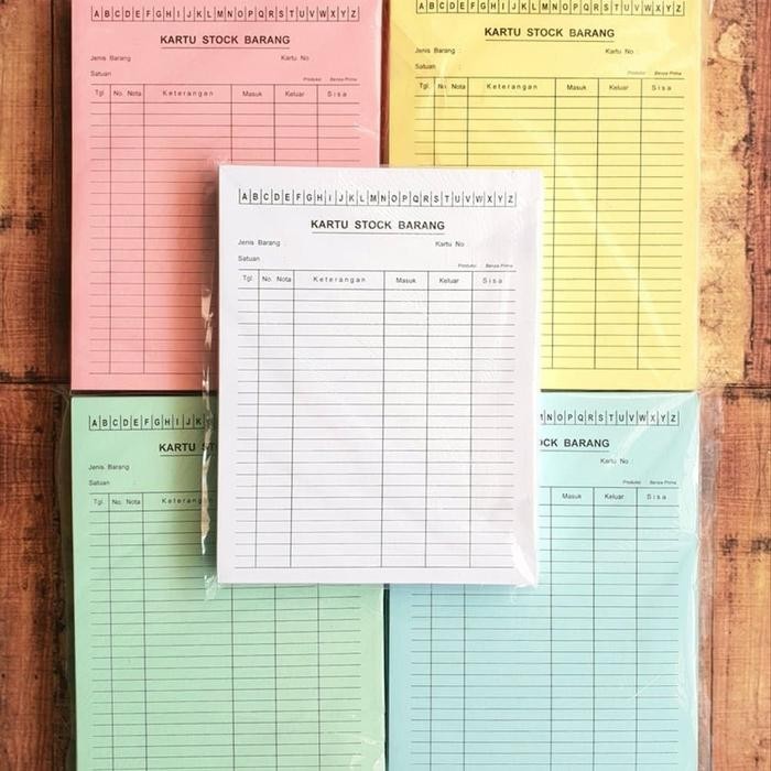 

AT Kartu Stok Barang Setengah Folio isi 100 lembar