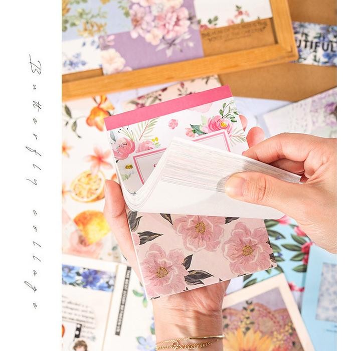 

AT 100 Lembar SENYU GARDEN Deco Paper / Kertas Dekorasi Scrapbook DIY Buku Bujo Bullet Journaling