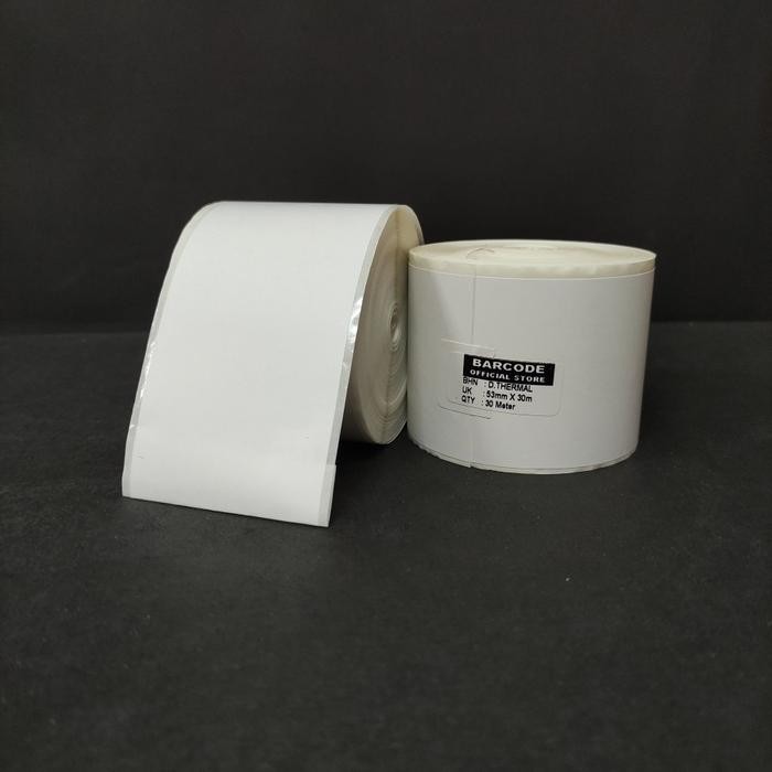 

AT Kertas Sticker Label Thermal 58x30 53x30 Meter Continouos Printer Bluetooth 58mm Resi Pengiriman