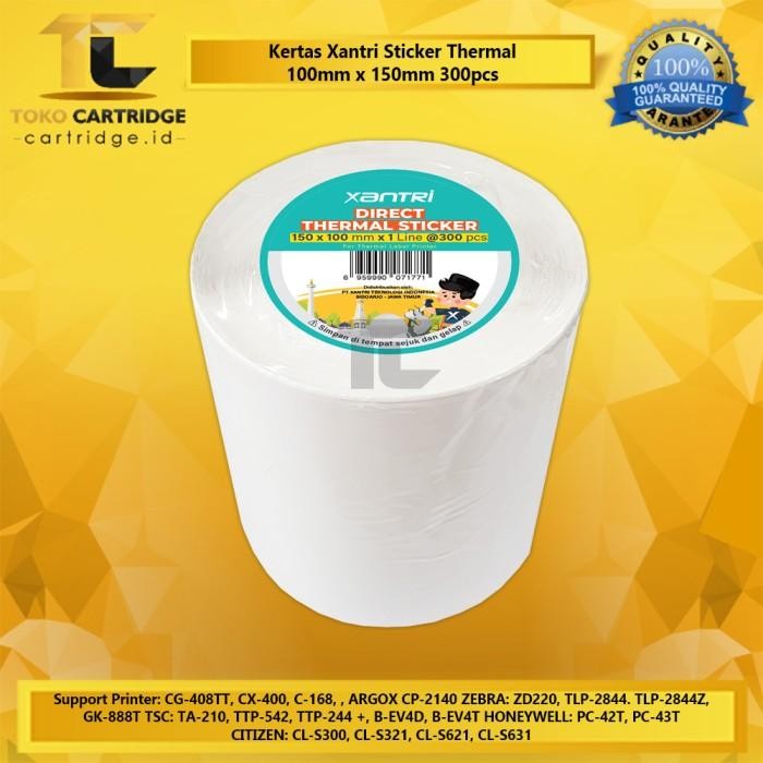 

AT kertas Stiker Barcode Kertas Resi 78mm x 100mm Kertas Thermal Isi 300