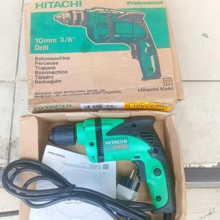 Bor hitachi 10mm Original made in thailand D10VC2 (versi lebih kuat)