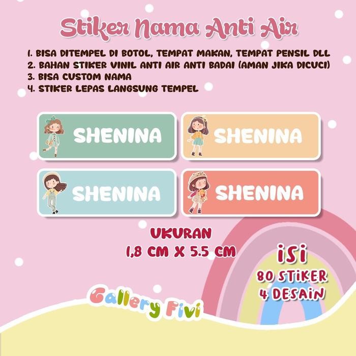 

AT STIKER LABEL BARANG BARANG ANAK CUSTOM NAMA ANTI AIR
