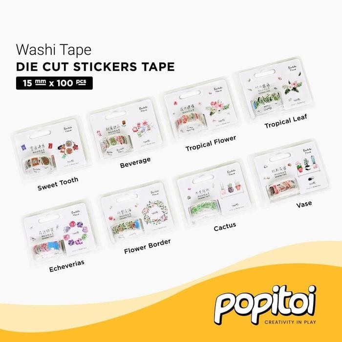 

AT Washi Tapes: Die Cut Petal Series (Single) 15 mm x 100 petals