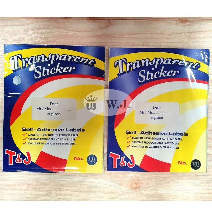 

AT Stiker Label Tom & Jerry Transparant (121 & 103).