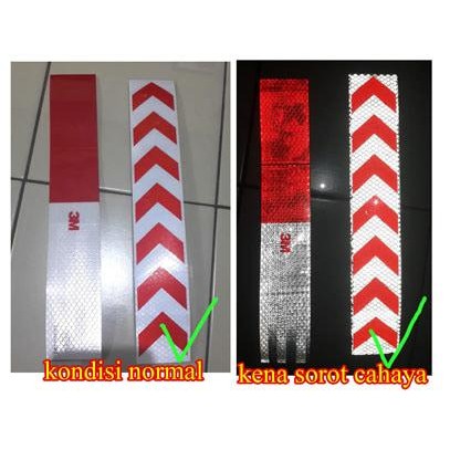 

AT stiker reflective merah putih
