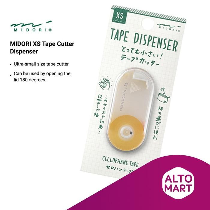 

AT MIDORI XS Tape Cutter Dispenser Pemotong Isolasi Selotip