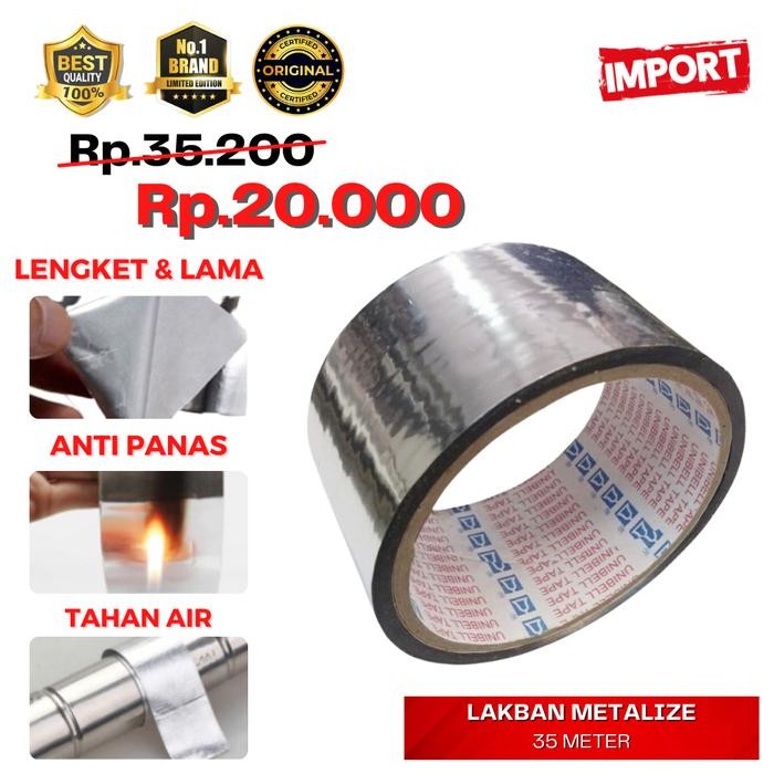 

AT PROMO Tape Metalize lakban metalize lakban Aluminium foil