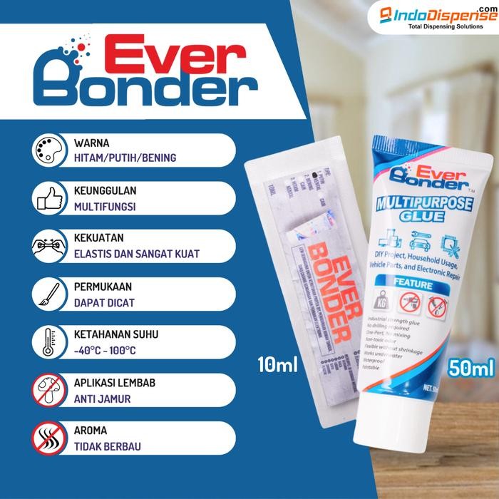 

AT EverBonder Lem Taiwan Super Kuat Multifungsi Besi Kayu Kaca 50ml