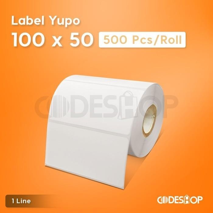 

AT Label 100 x 50 / 100x50 mm / 100x50mm Yupo isi 500 Pcs Stiker Plastik