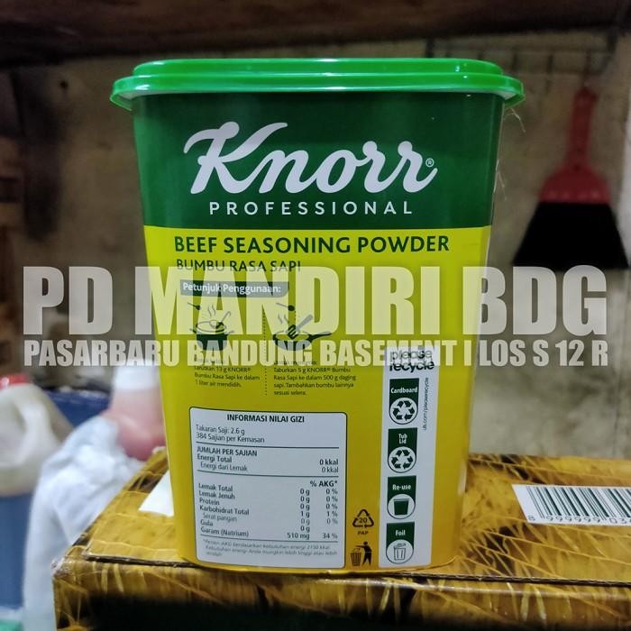 

(Expert) KNORR BEEF SEASONING POWDER 1Kg / Kaldu Daging Sapi by Knorr / Bubuk