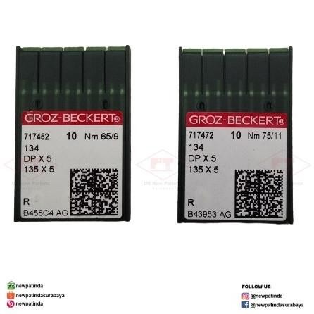 

AT jarum DP x 5 utk mesin jahit high speed industri dan pasang kancing