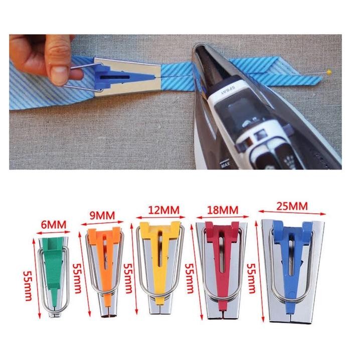 

AT READY: ALAT PEMBUAT BISBAN / BIAS TAPE MAKER ( 6/12/18/25 mm )