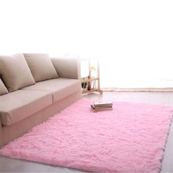 Karpet Bulu Diameter 150X200X7Cm /Karpet Lantai Bulu Rasfur Lembut Ambal Empuk /Karpet Liikasur Bulu