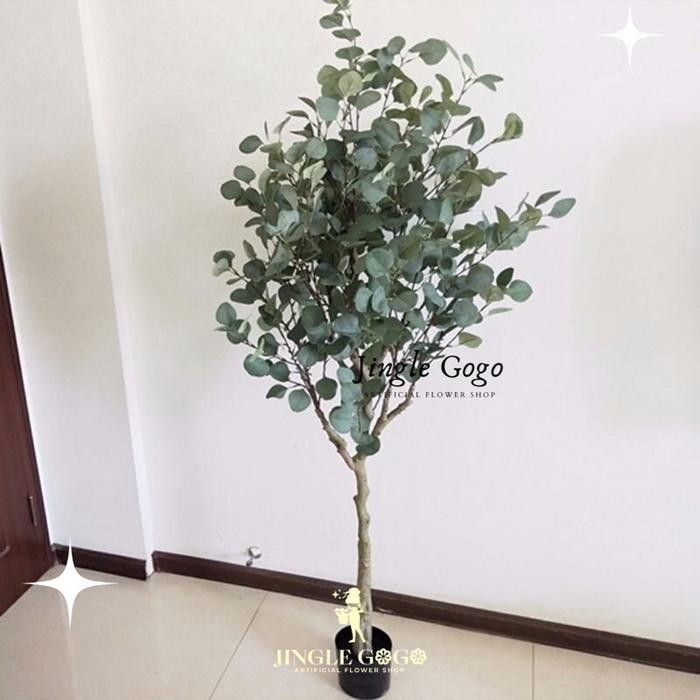 Pohon Artificial Tinggi - Pohon Olive Artificial - Pohon Plastik Besar Sudut Rumah - Pohon Pisang