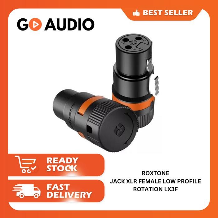 Roxtone LX3F Jack XLR Female 3 Low Profile Rotation Orinal / Jack Betina Rotasi Roxtone LX3F/ Jack