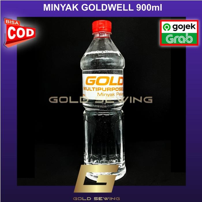 

AT Minyak Pelumas Oli Mesin Jahit GOLDWELL 900 All Purpose Oil 900ml GOLD