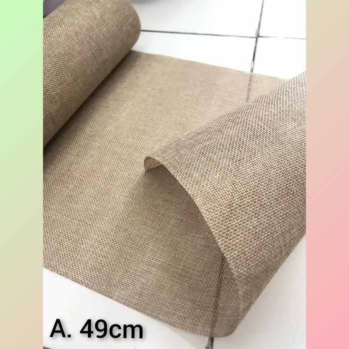

AT 1 roll (10 Yard) - Kain Goni Halus Burlap Ivory Kain Kerajinan