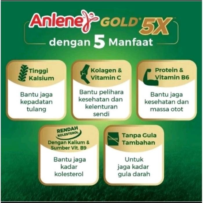 

(Expert) ANLENE GOLD 5X vanila, original, coklat,habbatussauda 580gr