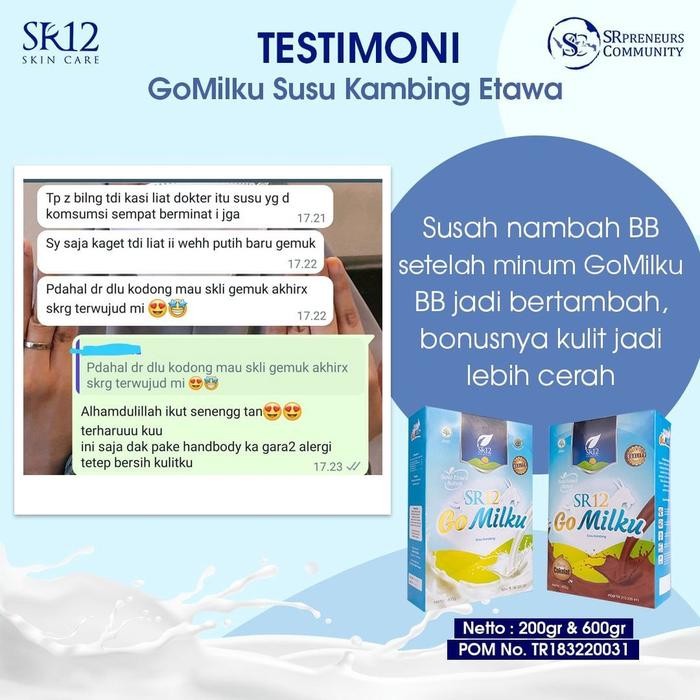 

(Expert) Gomilku SR12 Susu Gemuk Badan Penambah Berat Badan Suplemen Tepat untuk Anak dan Dewasa