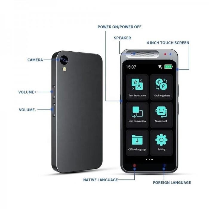 

Portable Smart Translator Alat Penerjemah Hingga 138 Bahasa - Z6