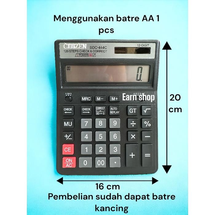 

KALKULATOR DAGANG BESAR CITIZEN SDC 444C