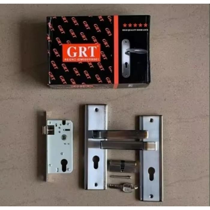 (Expert) (1 SET) SLOT GANGGANG KUNCI PINTU RUMAH NETZ UKURAN TANGGUNG STAINLESS