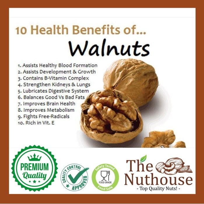 

(Expert) 1kg Walnut Light Halves and Pieces 90 RAW / Mentah Kacang