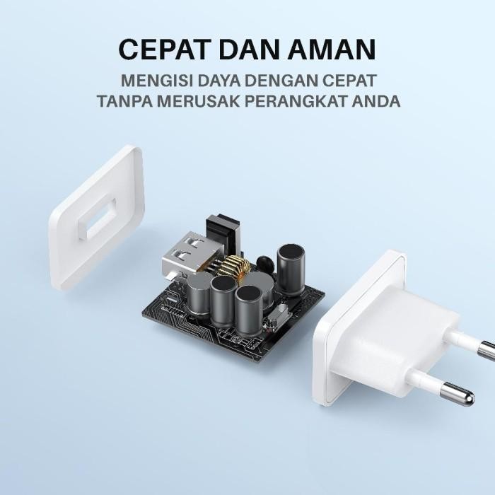 (Expert) VEGER R1 PRO / Charger VEGER R1 PRO 12W 2.4A with kabel MICRO USB Or TYPE C ORIGINAL