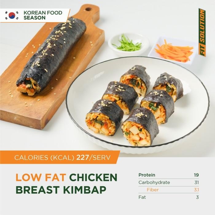 

(Expert) Low Cal & Hi-Protein Chicken Breast Kimbap. Healthy Prep Meal Catering