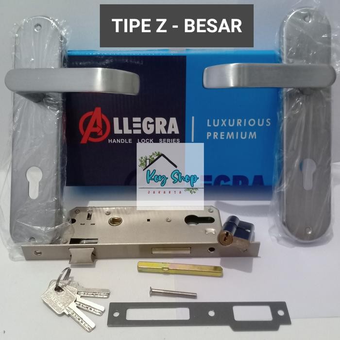 KUNCI PINTU RUMAH BESAR ALLEGRA tipe-Z/HANDLE PINTU RUMAH Set LENGKAP