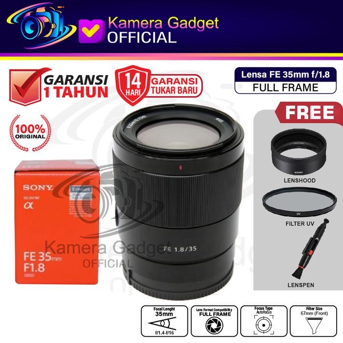 Sony FE 35mm f1.8 Lensa Sony FE 35 mm f/1.8